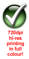 720dpi hi-res full colour print